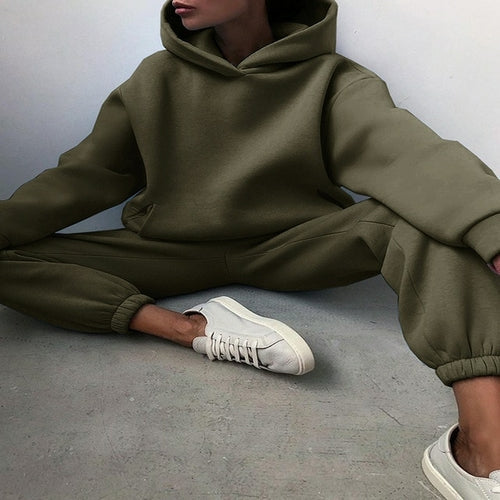 Hoodie Sweatshirt Sweat Pants Set