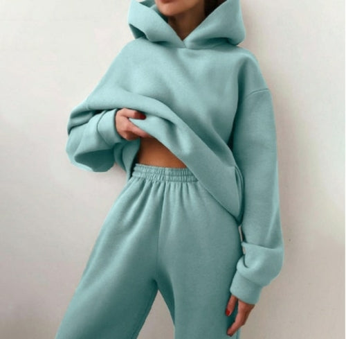 Hoodie Sweatshirt Sweat Pants Set